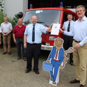 Förderbescheid für den Umbau des "Zollhofes"  - Feuerwehr Speckswinkel erhält neue Umkleiden